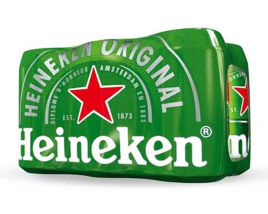 6Pack Cerveza Heineken Lata-355Ml