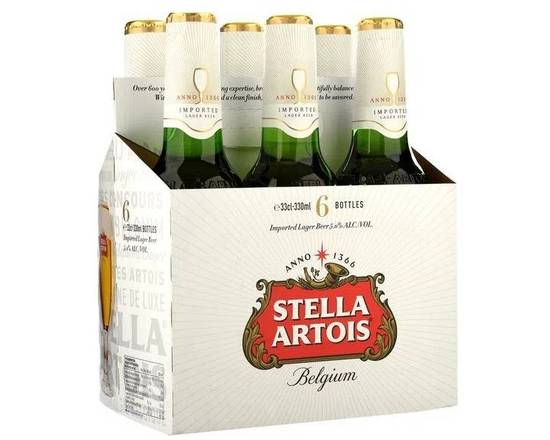 6Pack Cerveza Stella-330Ml