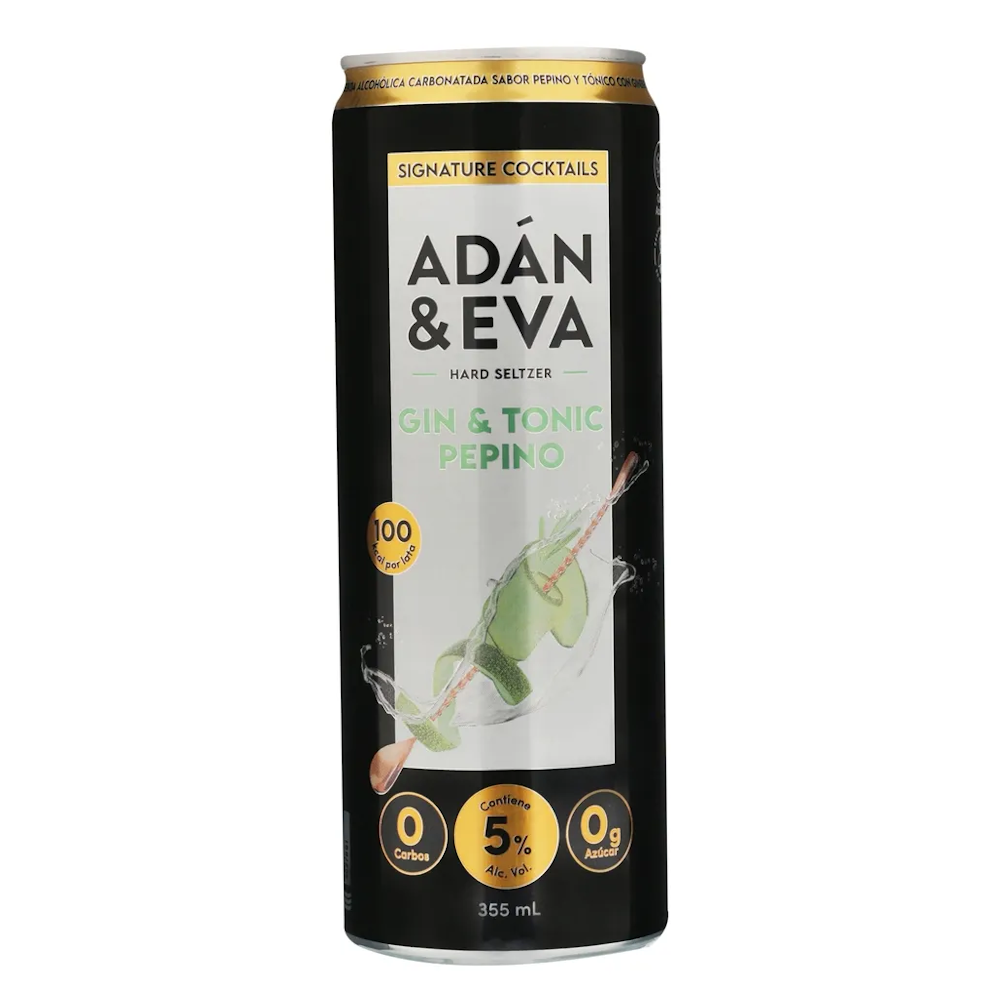 Adan Y Eva Gin & Tonic Pepino Hard Seltzer 355 Ml
