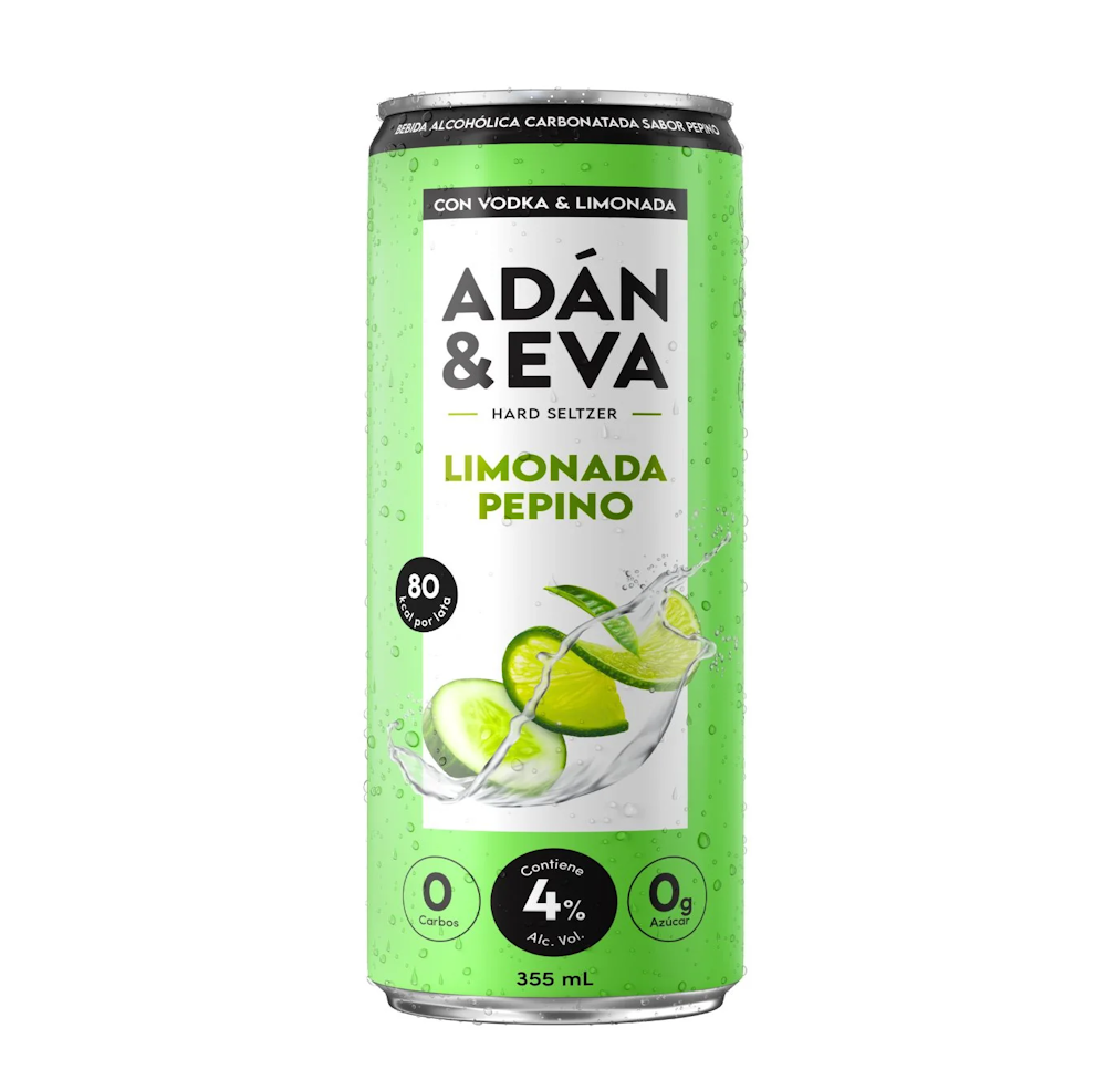 Adan Y Eva Limonada Pepino Hard Seltzer 355 Ml
