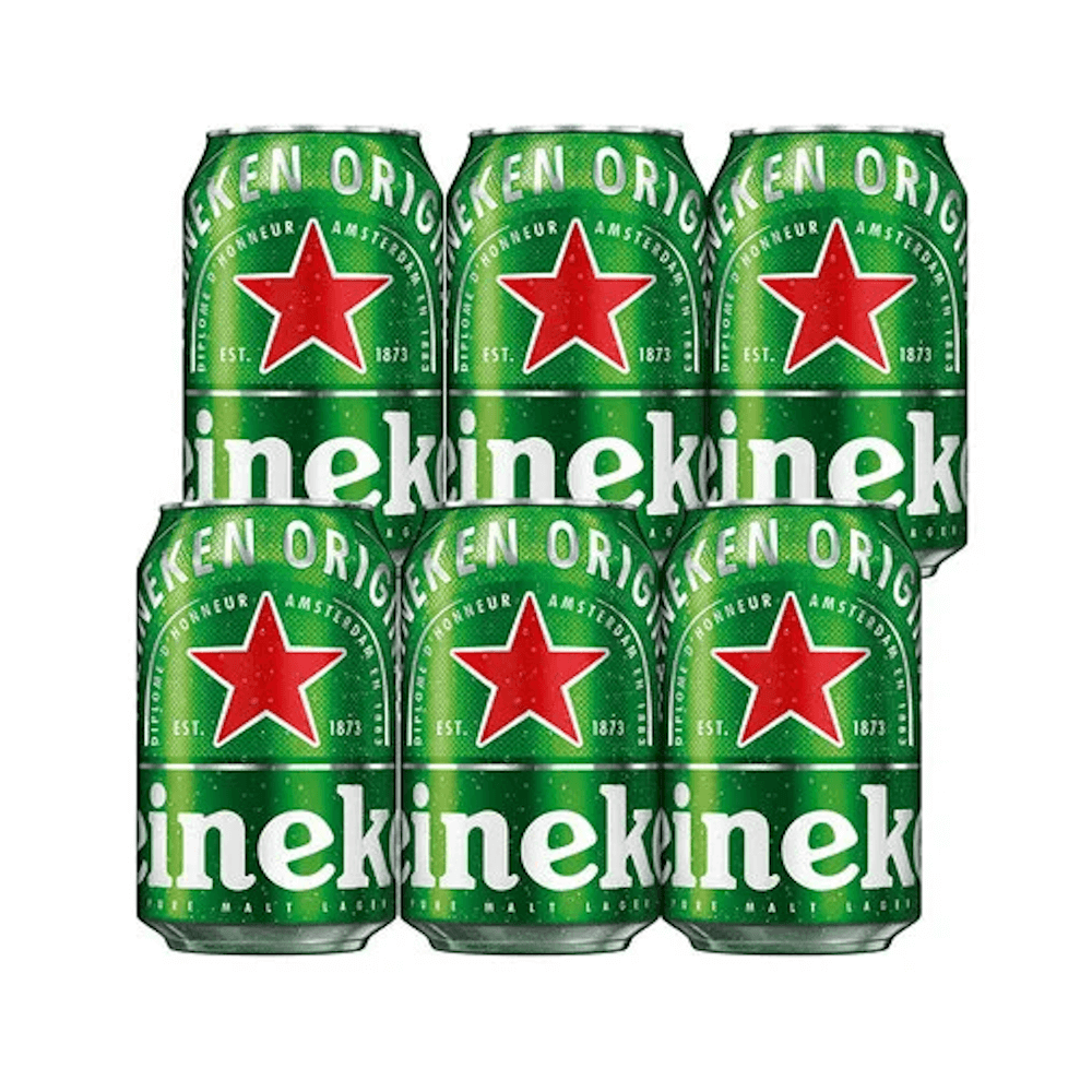 Heineken Beer Can 6 Pack 330Ml