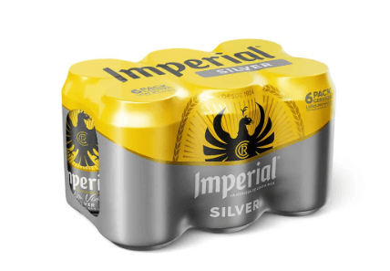 Imperial Silver Cerveza Lata 6 Pack 355 Ml
