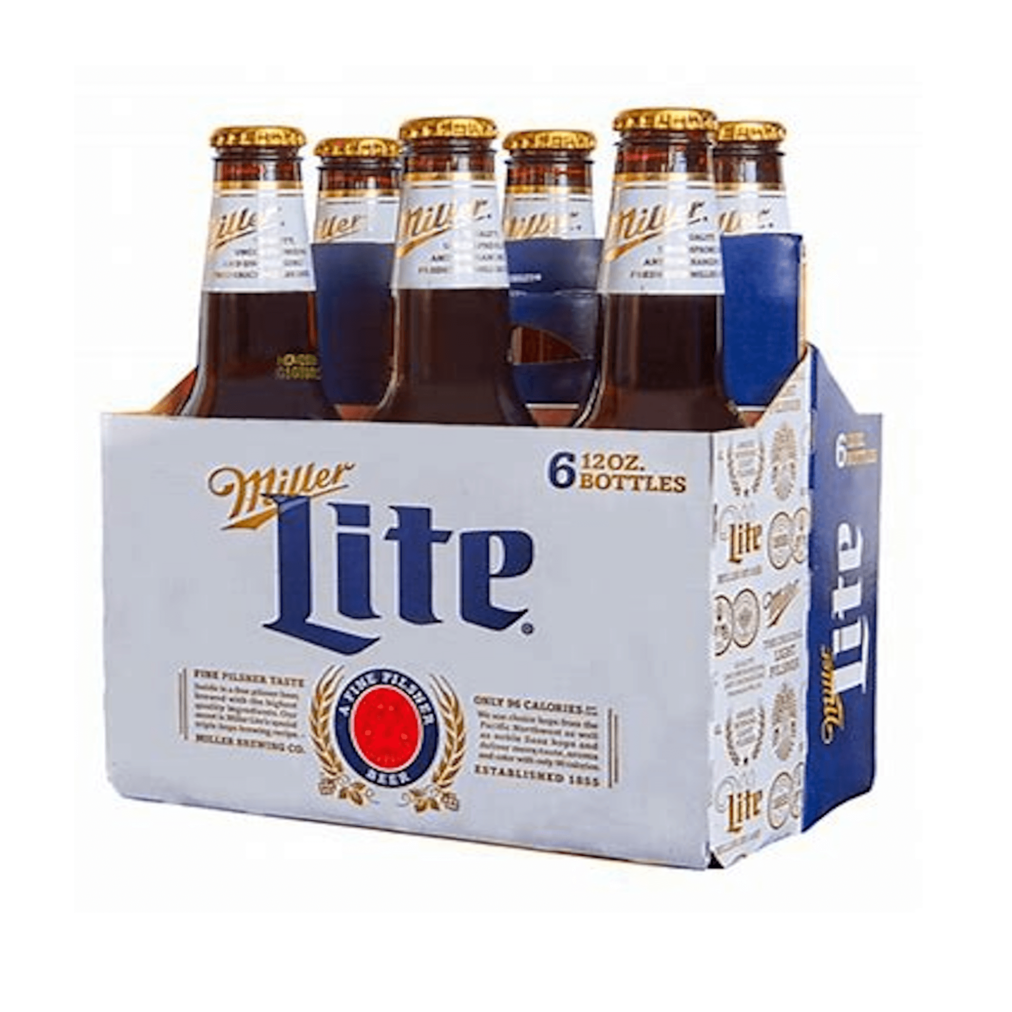 Miller Lite Beer 6 Pack 330 Ml Glass