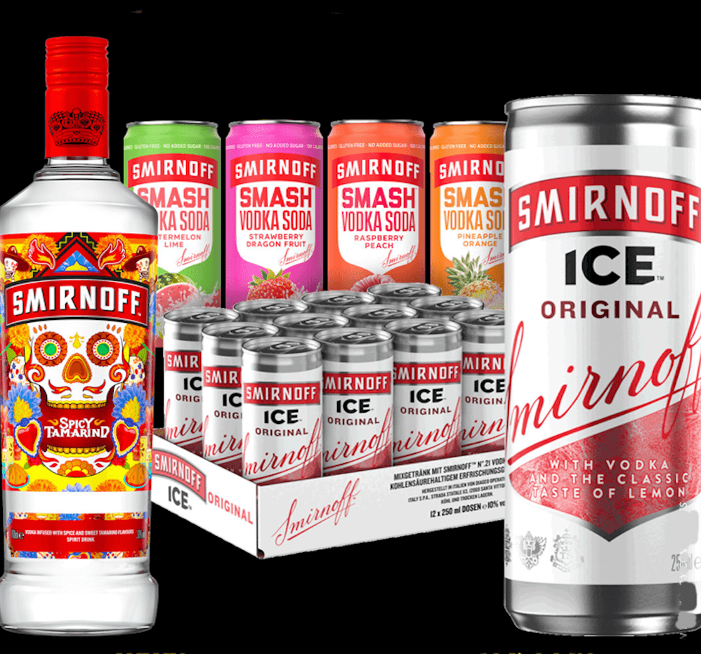 Party Pack 8 - Smirnoff Ice Smirnoff Smash Smirnoff Spicy