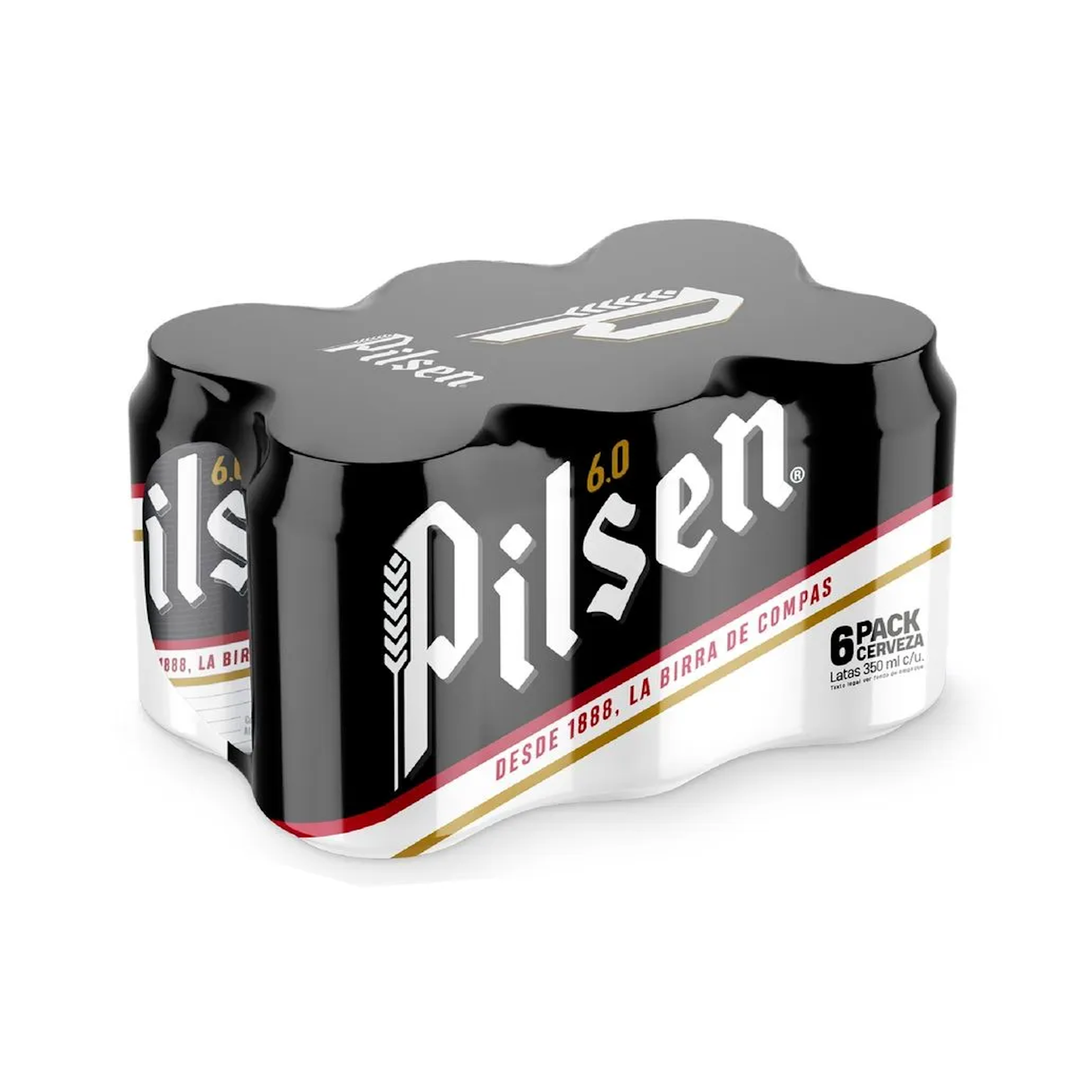 Pilsen 6.0 Cerveza Late 6 Pack 355 Ml