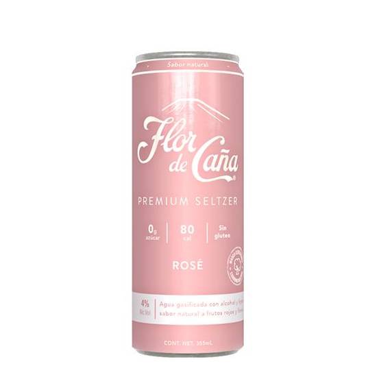 Flor De Caña Rose Premium Seltzer-355Ml