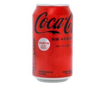 Coca Cola Sugar Free Lata 354Ml