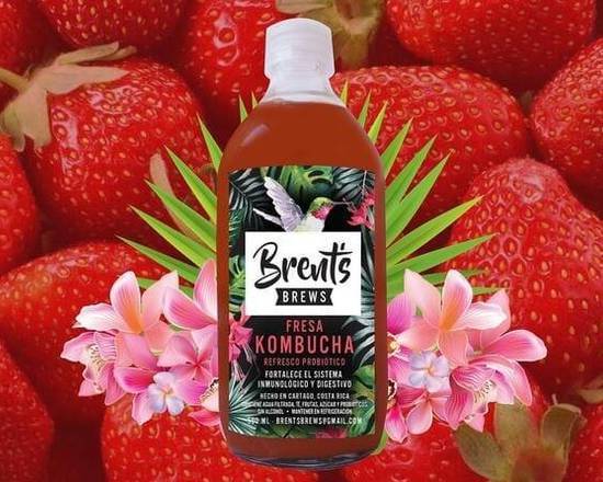 Brents Kombucha Fresa 500Ml