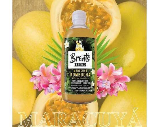 Brents Kombucha Maracuya 500Ml
