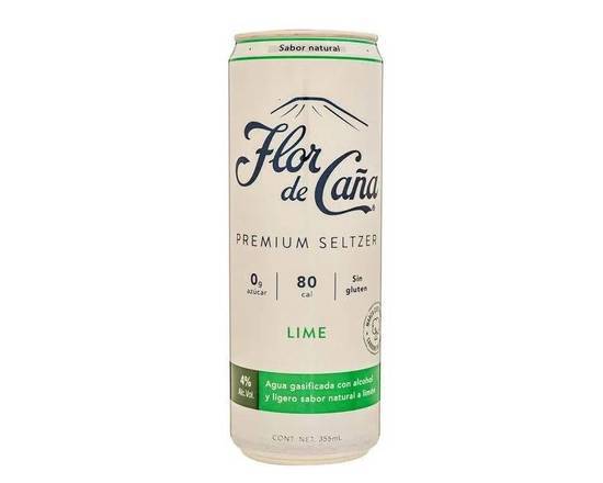 Flor De Caña Lime Seltzer 355 Ml