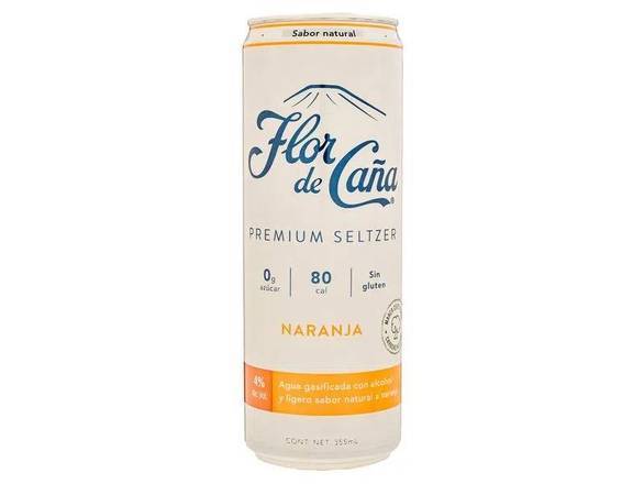 Flor De Caña Naranja Seltzer 355 Ml