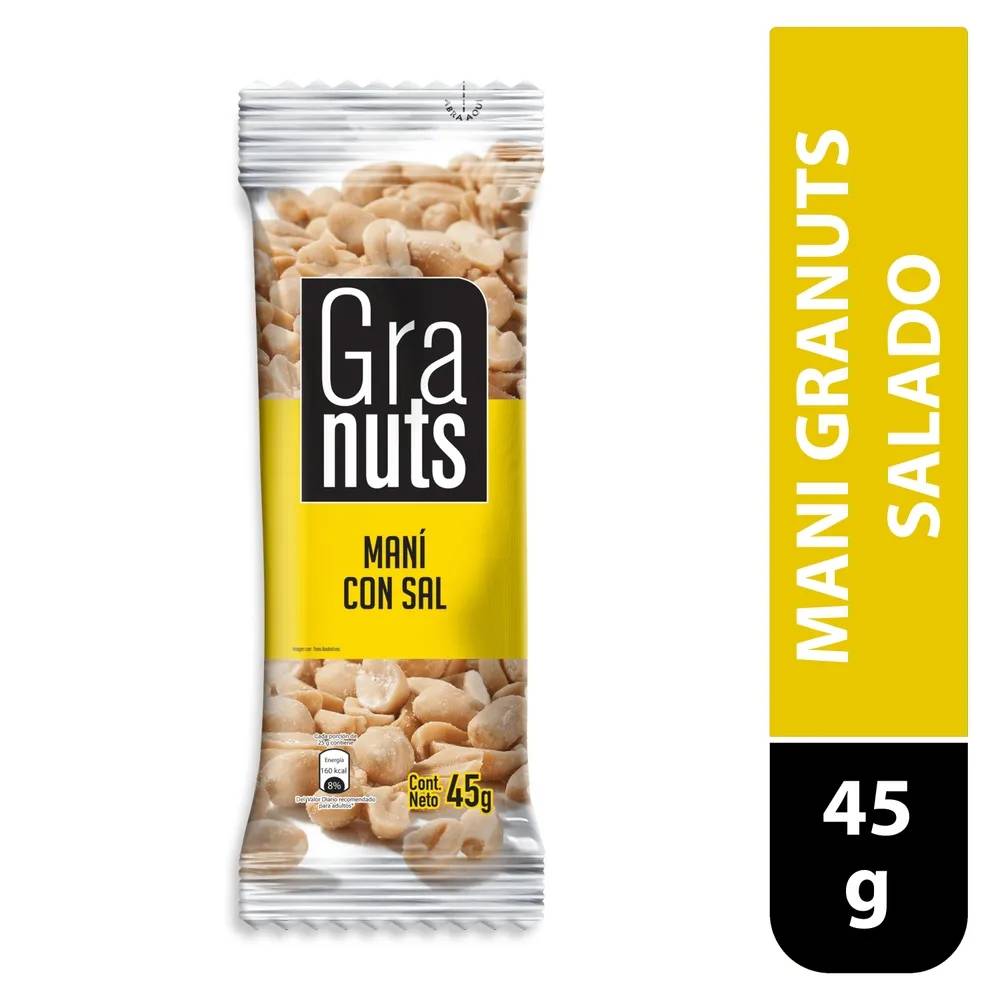 GRANUTS MANÍ CON SAL 45G