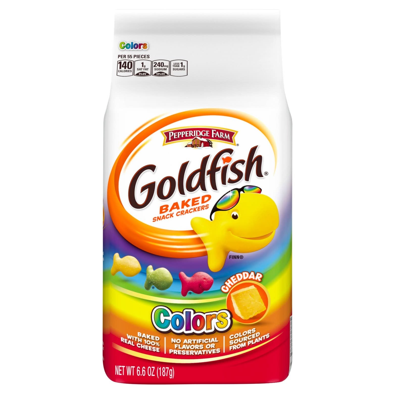 GoldFish Colors Cheddar 187g
