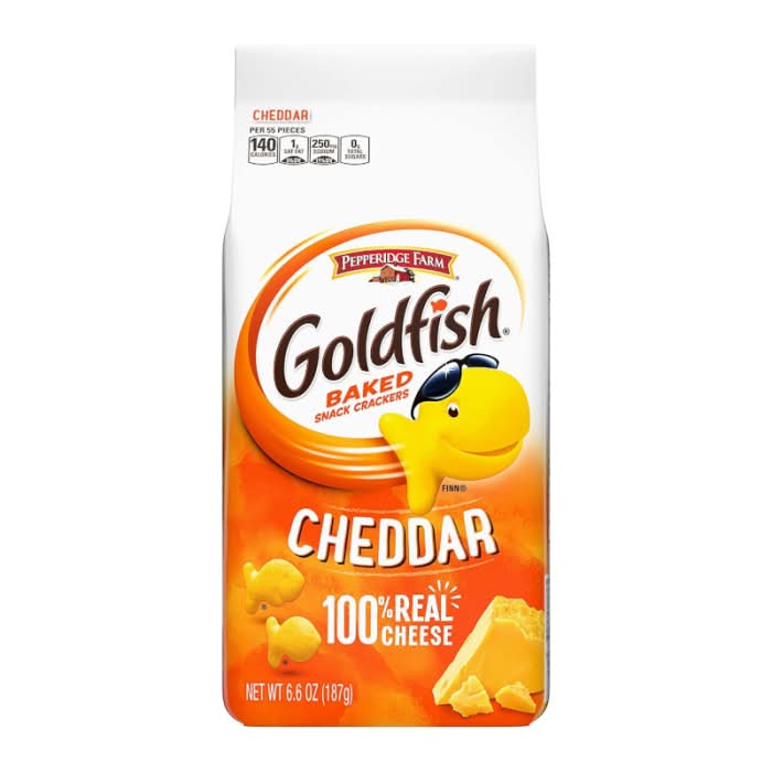 Gold Fish Cheddar 187g